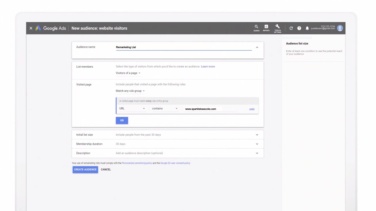 Guide to Shopping ads on Google: Create a remarketing list