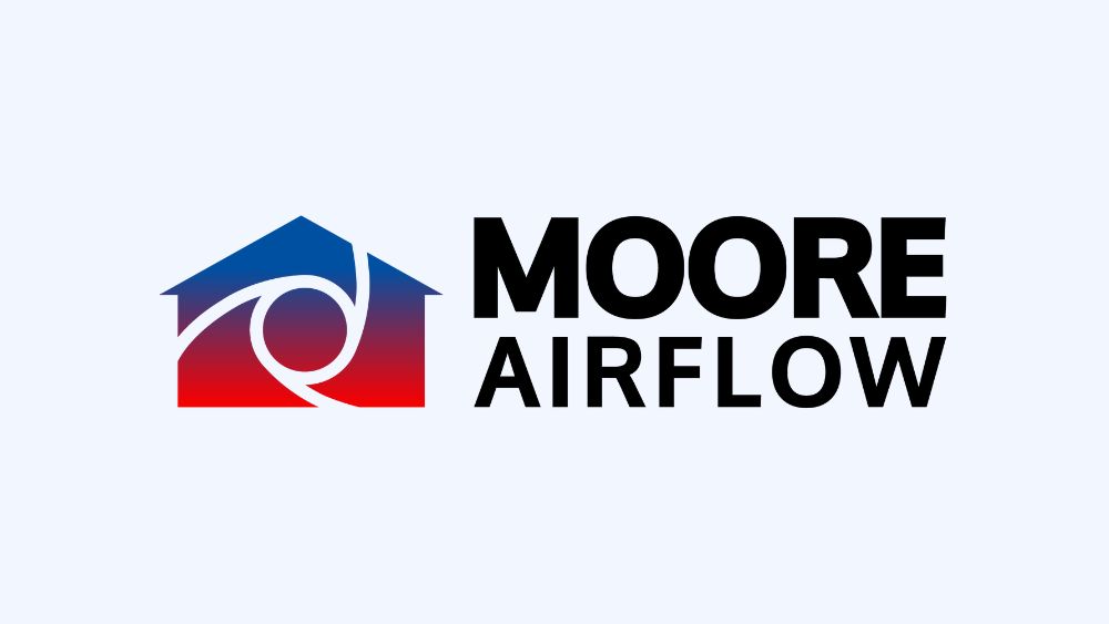 Logo of Moore Airflow HVAC services.